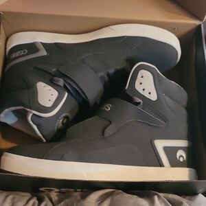 Osiris Men's High-Top Sneakers in Gray and White